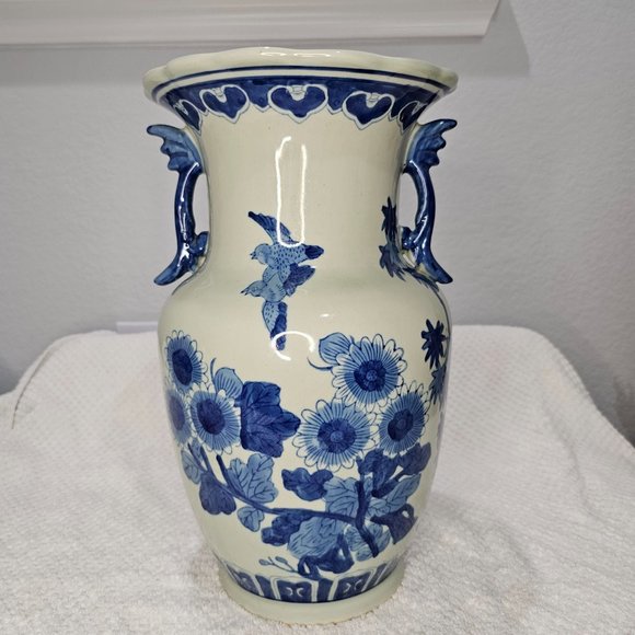 Large Seymour Mann China Blue Vase - Picture 1 of 6